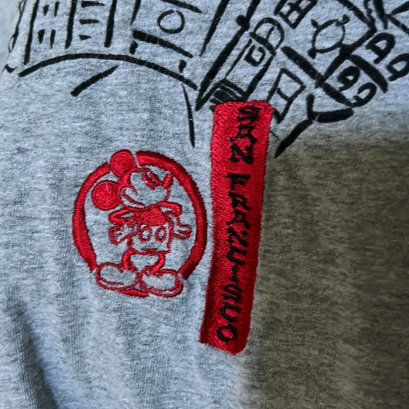 Vintage Disney Store San Francisco embroidered Mickey Mouse gray T-shirt XL 1999 - Picture 6 of 16
